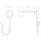 1286138 Ascoli Swing Plug In Astro lighting светильник для чтения матовый чёрный — фото 8