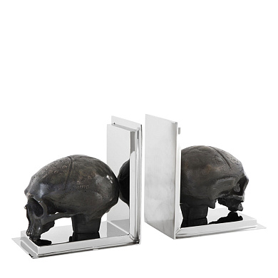 107945 Bookend Skull set of 2  держатель для книг Eichholtz