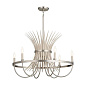 Baile 6 Light Chandelier Greige and Brushed Nickel люстра 52458NI Kichler