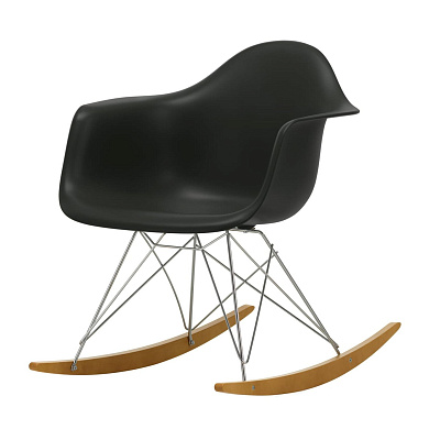 4055737192081 Eames Vitra Кресло-качалка, черный/золотистый клен