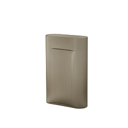 RIDVAS48A05 Muuto Ridge ваза из матового стекла серо коричневая 48.5 см