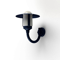 Newpark N° 1; Frosted glass E27 105W; Steel blue