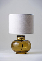 Olive with Bodu Gold collar shown with 16 Tall Cylinder in Natural Linen with Cream Card lining