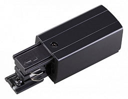 135047 Novotech 3ph port track торцевой токопровод чёрного цвета трёхфазный