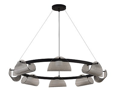 Люстра Kink Light Каспи черный 08447-8A,19(16)