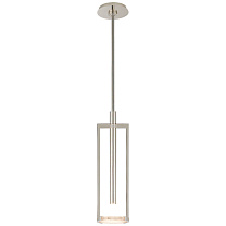 Melange Small Floating Disc Pendant полированный никель с алебастром