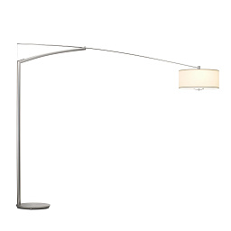 519030 Vibia Balance торшер с изогнутой стойкой никелевого оттенка