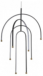 6633/95L Odeon Light Memfi подвесной светильник дугообразной формы чёрный