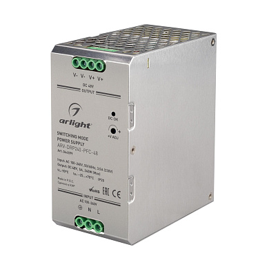 044599 Arlight LED драйвер ARV-DRP240-PFC-48 (48V, 5A, 240W)