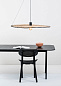 68590-70 Faro COSTAS Black/rattan pendant lamp ø1000 потолочный светильник матовый черный — фото 2