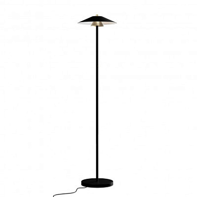 05307ONTHXXXX Elesi luce Narciso PT LED металлический торшер с абажуром чёрный; латунь