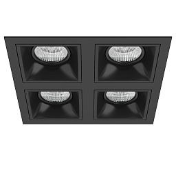 D54707070707 Lightstar Domino точечный светильник, 50Вт, черный