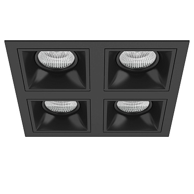 D54707070707 Lightstar Domino точечный светильник, 50Вт, черный