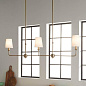 Pallas 48.25" 3 Light Linear Chandelier Brushed Natural Brass люстра 52519BNB Kichler — фото 5