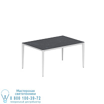 СТОЛ U-NITE 150X100CM БЕЛЫЙ С КЕРАМИЧЕСКОЙ СТОЛЕШНИЦЕЙ NERO MARQUINA Royal Botania