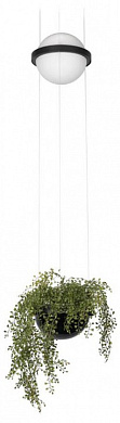 подвесной светильник с кашпо и встроенной подсветкой