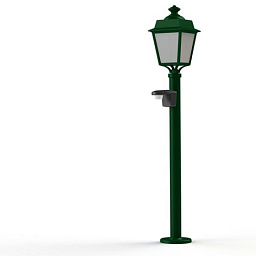 150026067 Roger Pradier Place Des Vosges Evolution садовый столбик с датчиком движения и куполообразным плафоном зелёного оттенка