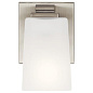 Roehm 1 Light Wall Sconce Brushed Nickel настенный светильник 55015NI Kichler — фото 1