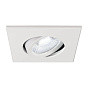 1007185 SLV UNIVERSAL DOWNLIGHT cover IP20 white E встраиваемое квадратное кольцо — фото 1
