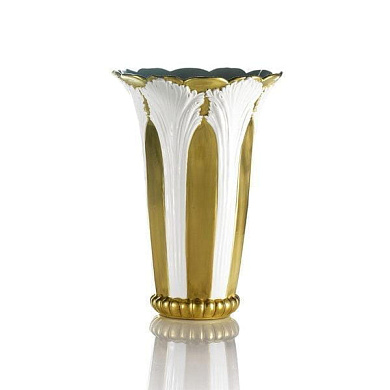 Tulip vase - white & gold ваза, Villari