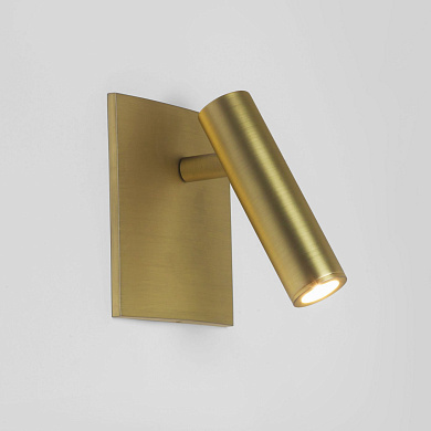 настенный светильник для чтения с квадратным основанием под матовое золото