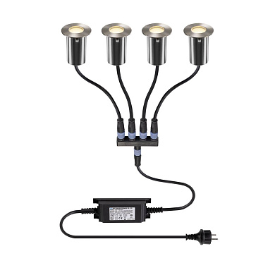 круглые маломощные встраиваемые в покрытие LED-маркеры (комплект)