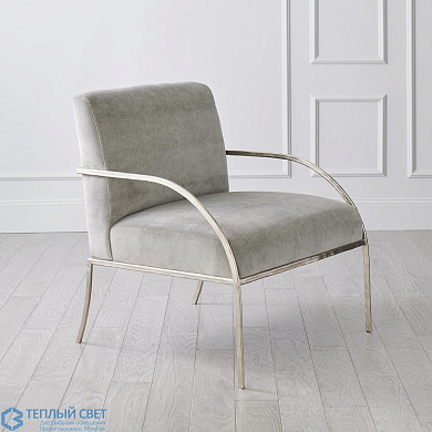 Swoop Chair-Grey Velvet-Nickel Global Views кресло