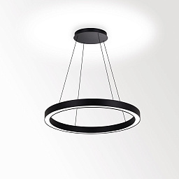 SUPER-OH! SLIM 80 CS SBL DOWN-UP 930 B Delta Light SUPER-OH черный подвесной светильник кольцевой формы