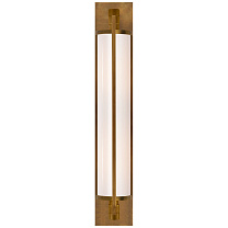Keeley Tall Pivoting Sconce полированная старая латунь с белым стеклом