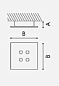 Swing Icone Потолочный светильник квадратный черный i-c-0330 — фото 2