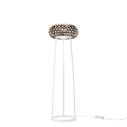 FN311003ML_16 Foscarini Caboche Plus торшер с прозрачной ножкой и абажуром из стеклянных сфер