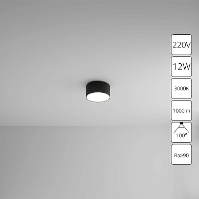 A7312PL-1BK Arte Lamp Fado потолочный светильник LED 1х12W 1000Lm 3000K