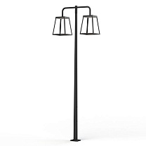 Lampiok 4 N° 5; Opal PMMA Built-in LED 3000°K warm white 2x36W DALI; Dark black
