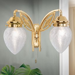 WA 2-689/2 gold/411 klar-Schliff Orion Budapest Бра
