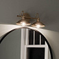 Clyde 2 Light Vanity Light Champagne Bronze настенный светильник 45944CPZ Kichler — фото 2