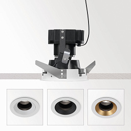 iMAX II ROUND ADJUSTABLE SOFT 93045 W Delta Light IMAX встраиваемый поворотный потолочный светильник белый