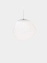 Подвесной светильник Tom Dixon Melt Opal Medium - Опаловый полированный Поликарбонат с Серебро фурнитура