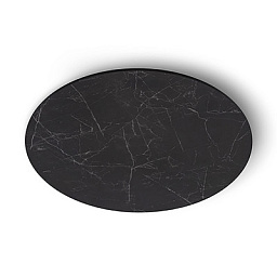 9666 Linea Light Group GeminiS потолочный светильник с круглым корпусом из чёрного стекла