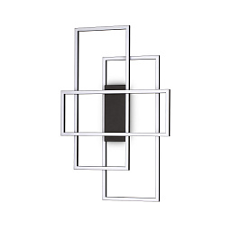 270661 Ideal Lux FRAME PL RETTANGOLO NERO 3000K потолочный светильник черный
