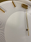 52052 Настенные часы Leonardo White/Gold Ø49см Kare Design