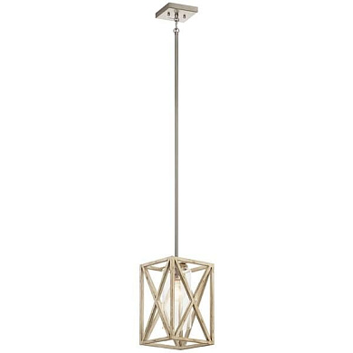 Moorgate 1 Light Mini Pendant Distressed Antique White подвесной светильник 44083DAW Kichler
