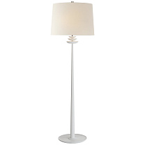 Beaumont Floor Lamp белый с льняным абажуром