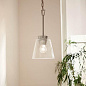 Zandi 7.6" 1 Light Mini Pendant Brushed Nickel подвесной светильник 82376 Kichler — фото 4