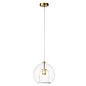 Светильник подвесной Crystal Lux LUISA SP1 BRASS/TRANSPARENT — фото 1