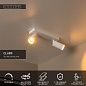 09939/02/31 Lucide Clubs потолочный светильник с двумя направленными плафонами белого цвета — фото 1