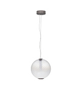 Triac Dimmable Gradient Opal Glass Brushed Gray Metal LED 20Watt 220-240Volt 1100Lm IP20 3000K D:30 H:45-235 cm