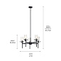 Alton 27" 5 Light Chandelier Black люстра 43694BK Kichler — фото 7