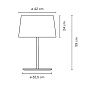 490010/00 Vibia Warm Ø 32,4 x 59 см - 4900 настольная лампа — фото 1