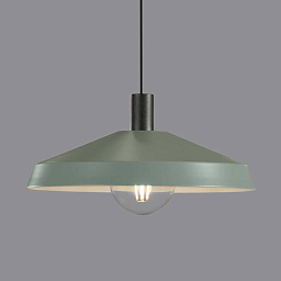 C390645BGR ACB Iluminacion Evelyn подвесной светильник серо-зелёного оттенка с металлическим абажуром