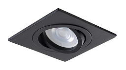 CLT 002C1 BL Crystal Lux Invisia встроенный потолочный светильник квадратный черного цвета с поворотными модулями